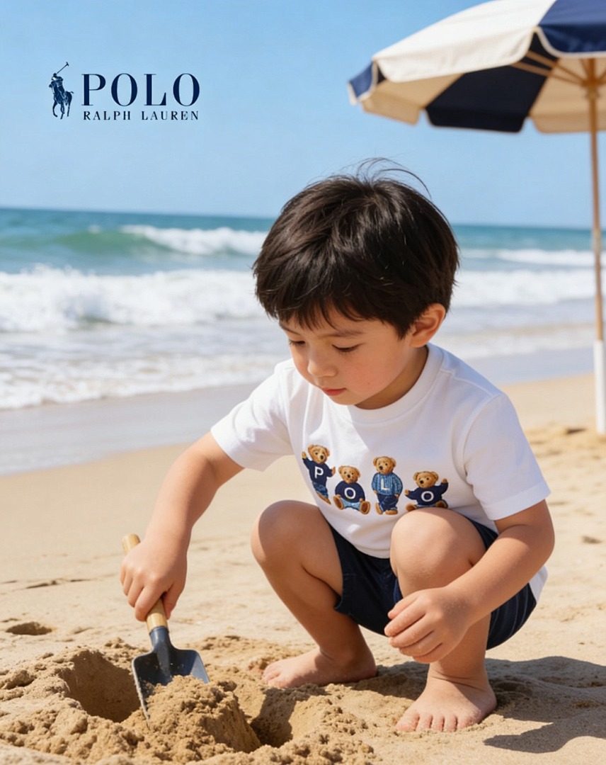 Ralph Lauren Polo Bear Logo Cotton Jersey · A3018