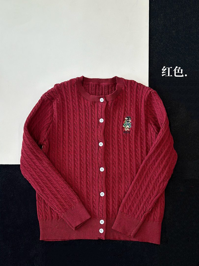 Ralph Lauren Polo Bear Mini-Cable Cotton Cardigan · A3288 — תמונה 7