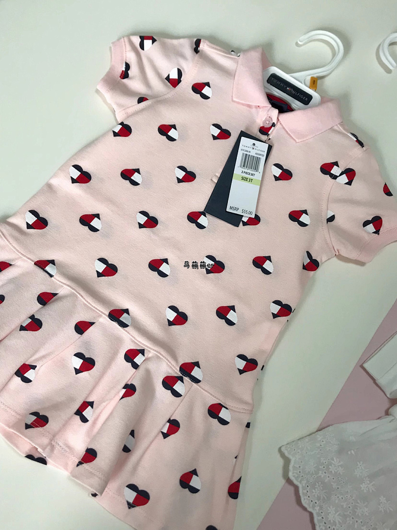 Tommy Hilfiger Heart Logo Pleated Polo Dress · A2398 — תמונה 12