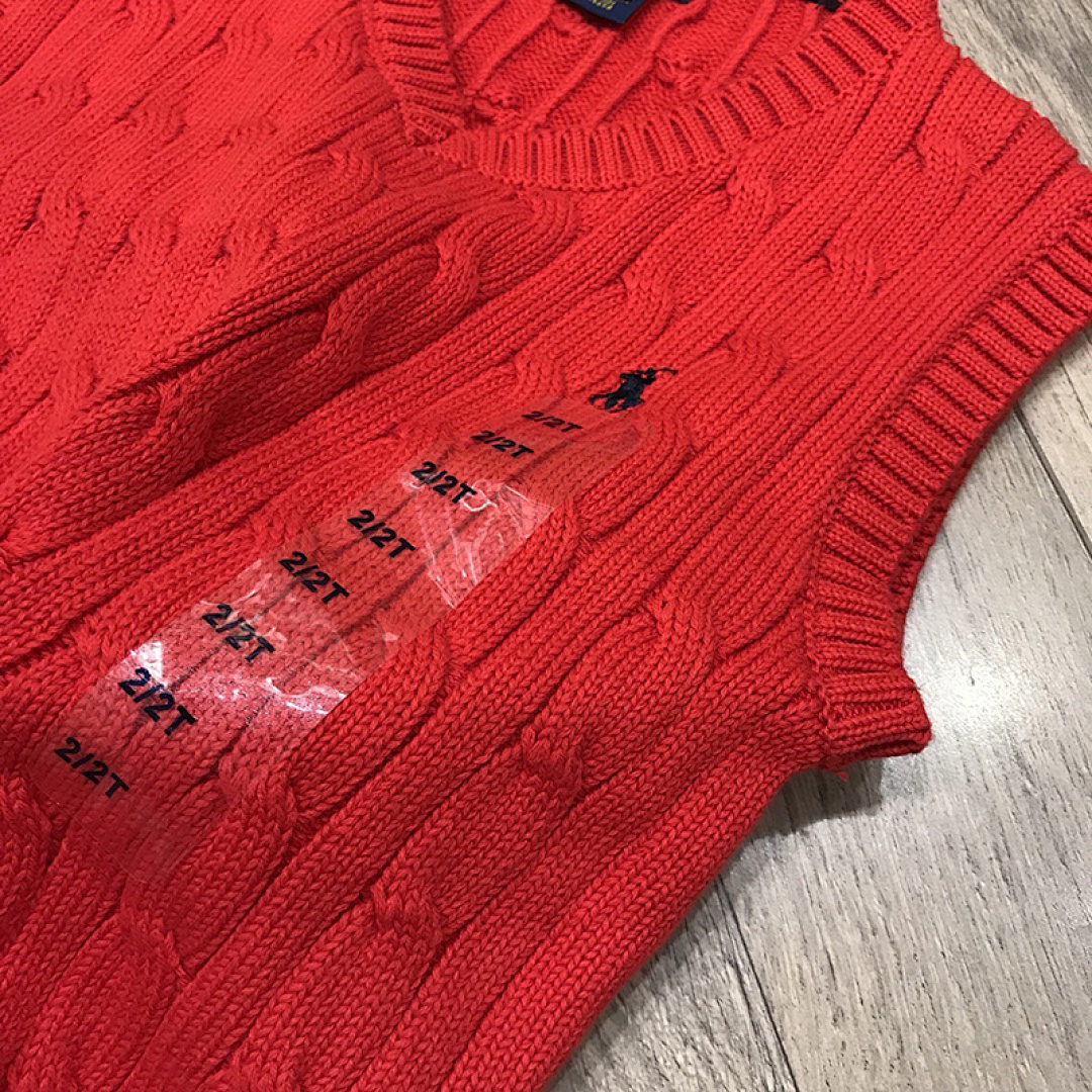 Ralph Lauren Cable-Knit Cotton Sweater Vest · A845 — תמונה 8