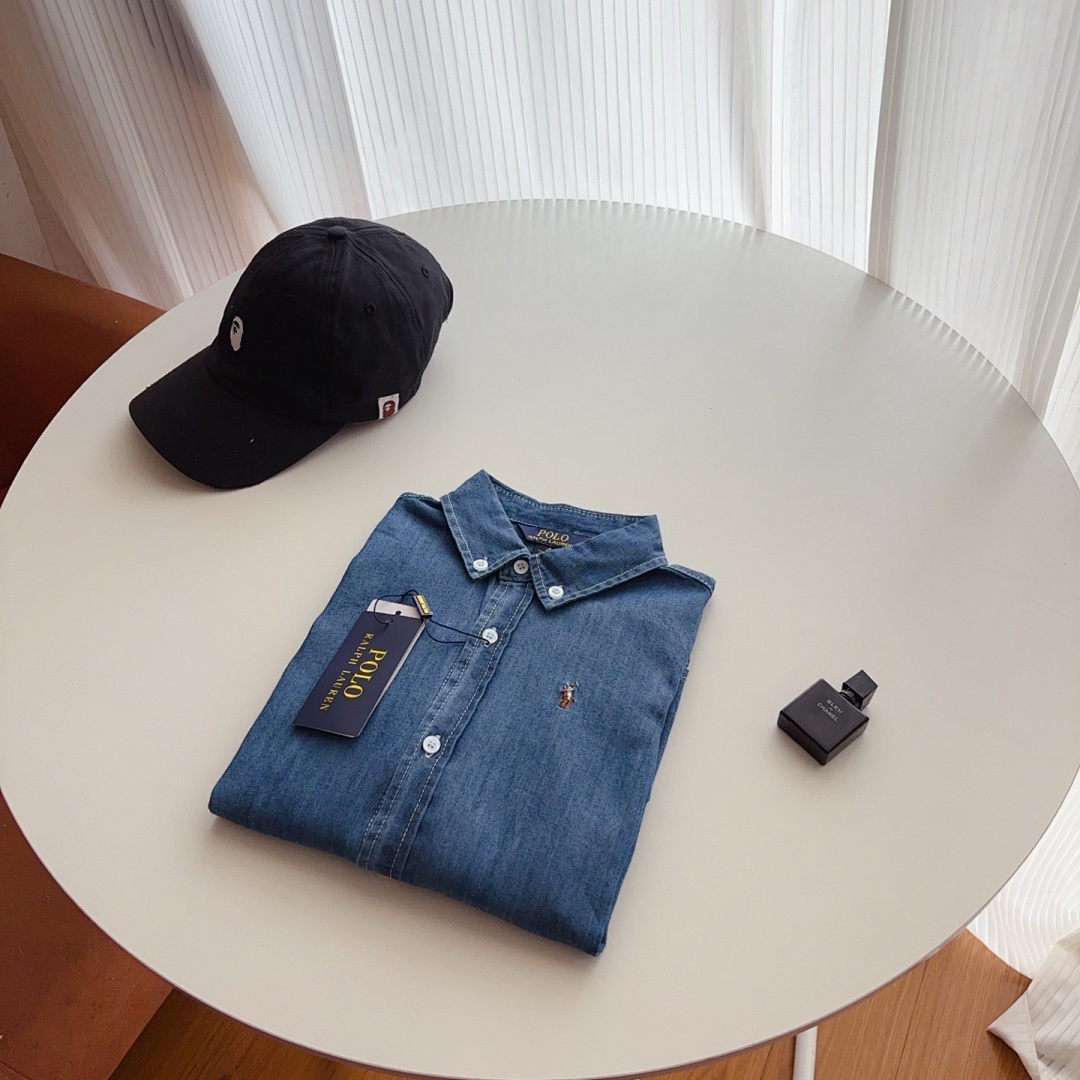 Ralph Lauren Denim Polo Pony Shirt · A2595 — תמונה 23