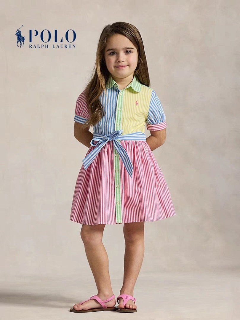 Polo Ralph Lauren Striped Cotton Fun Shirtdress · A2986