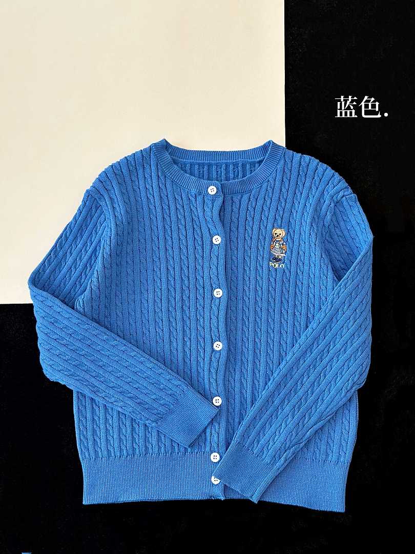 Ralph Lauren Polo Bear Mini-Cable Cotton Cardigan · A3288 — תמונה 32