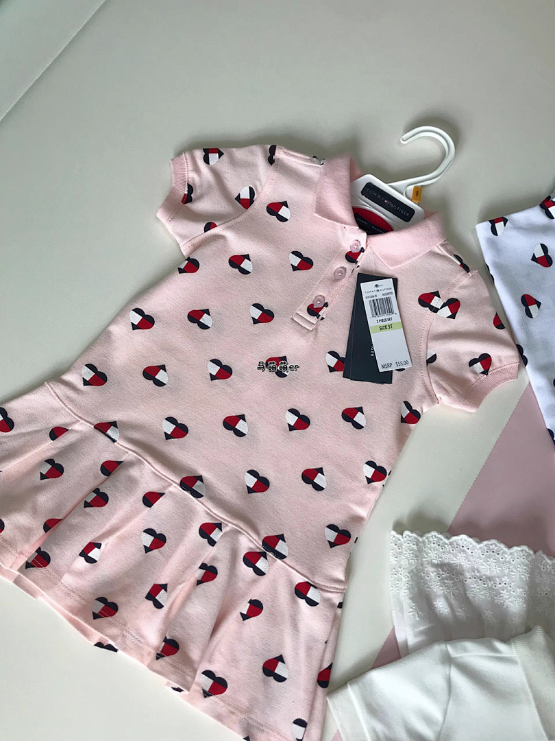 Tommy Hilfiger Heart Logo Pleated Polo Dress · A2398 — תמונה 14