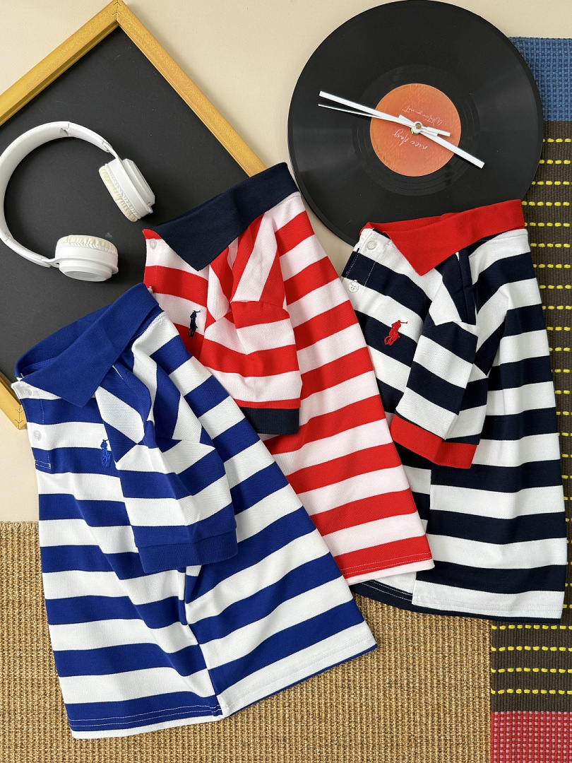 Ralph Lauren Striped Cotton Mesh Polo · A3135 — תמונה 32