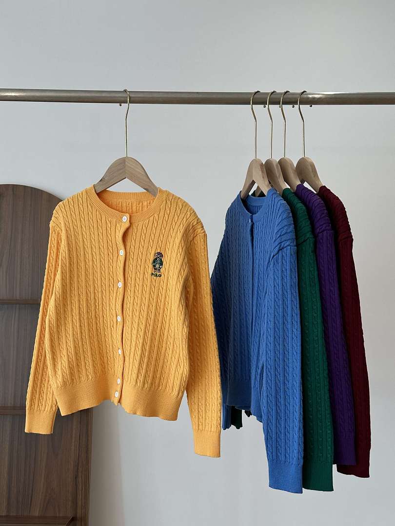 Ralph Lauren Polo Bear Mini-Cable Cotton Cardigan · A3288 — תמונה 56