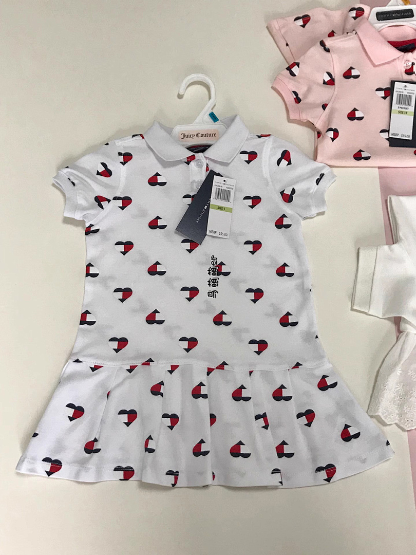 Tommy Hilfiger Heart Logo Pleated Polo Dress · A2398 — תמונה 4