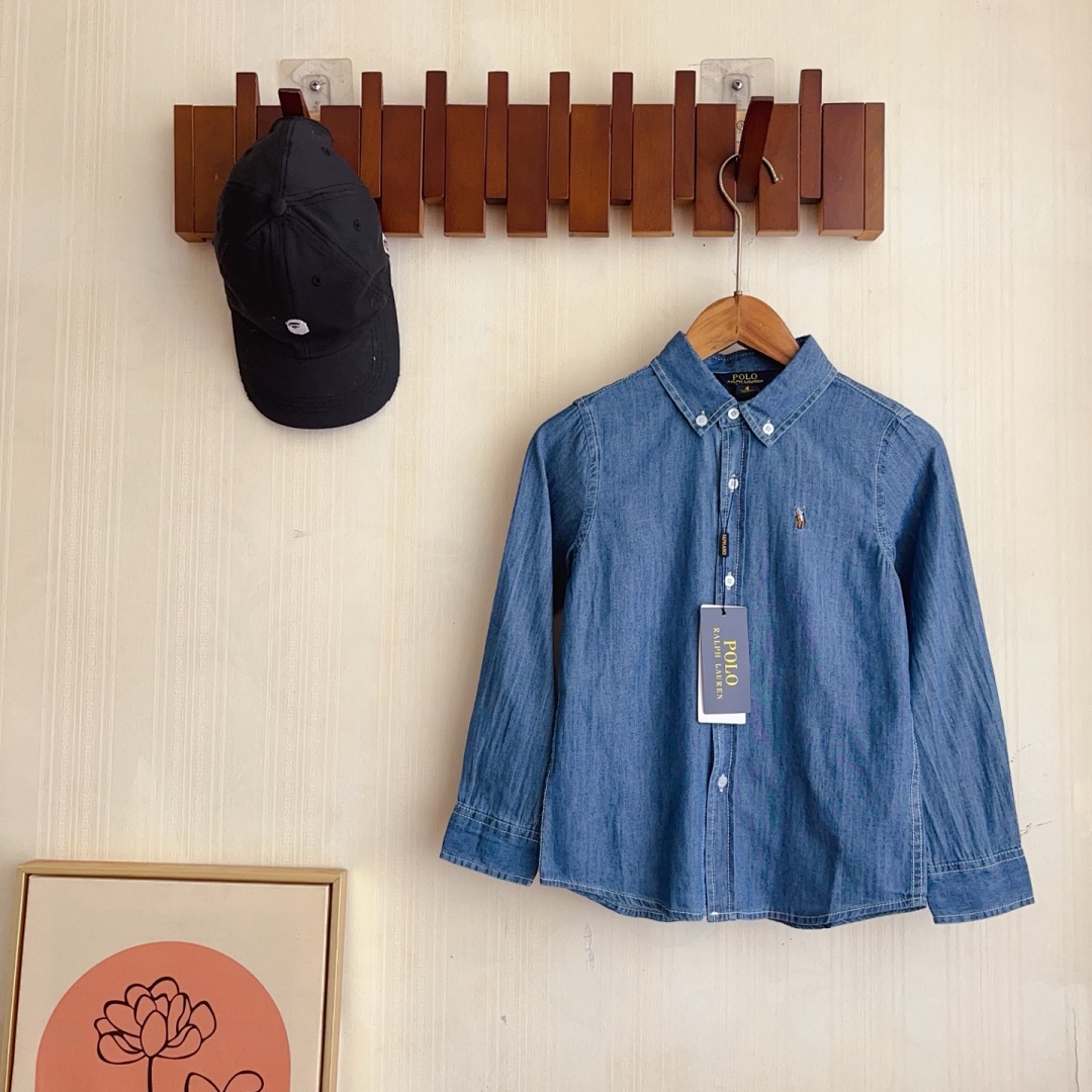 Ralph Lauren Denim Polo Pony Shirt · A2595 — תמונה 25