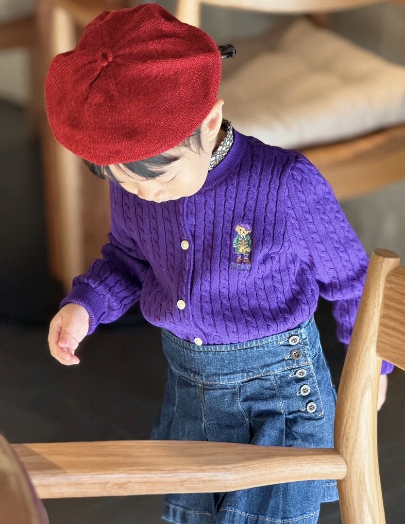 Ralph Lauren Polo Bear Mini-Cable Cotton Cardigan · A3288 — תמונה 14