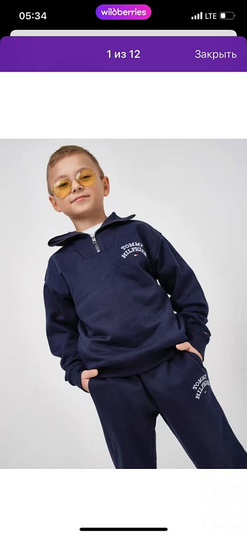 Tommy Hilfiger Tommy Logo Quarter-Zip Sweatshirt · A2653 — תמונה 4