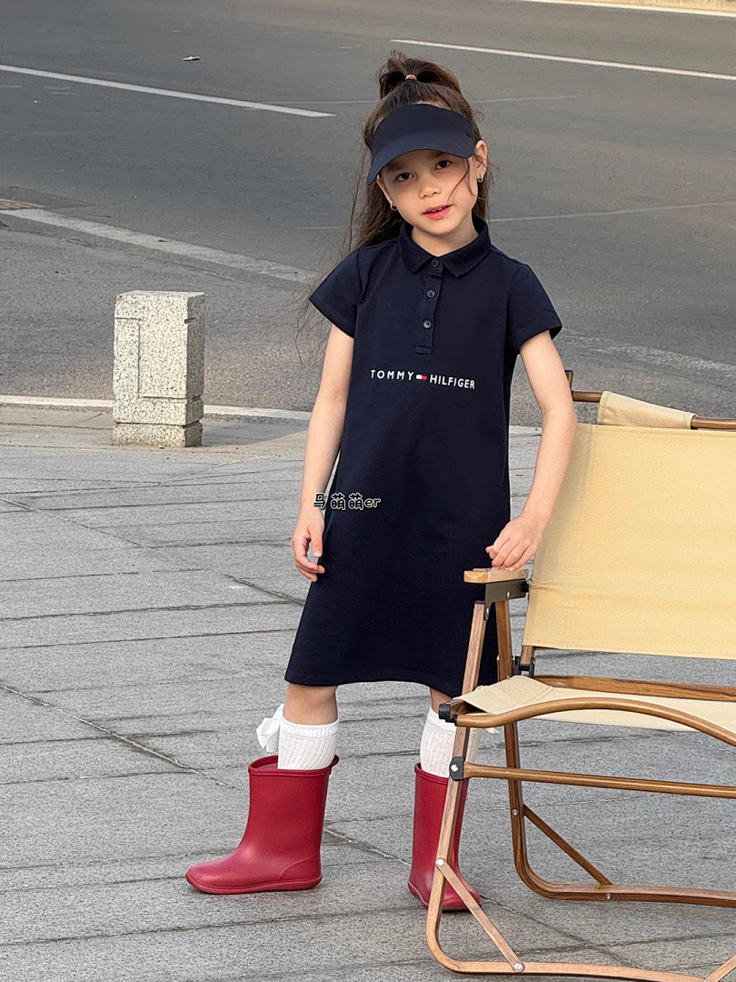 Tommy Hilfiger Kids' Logo Polo Dress · A2399 — תמונה 13
