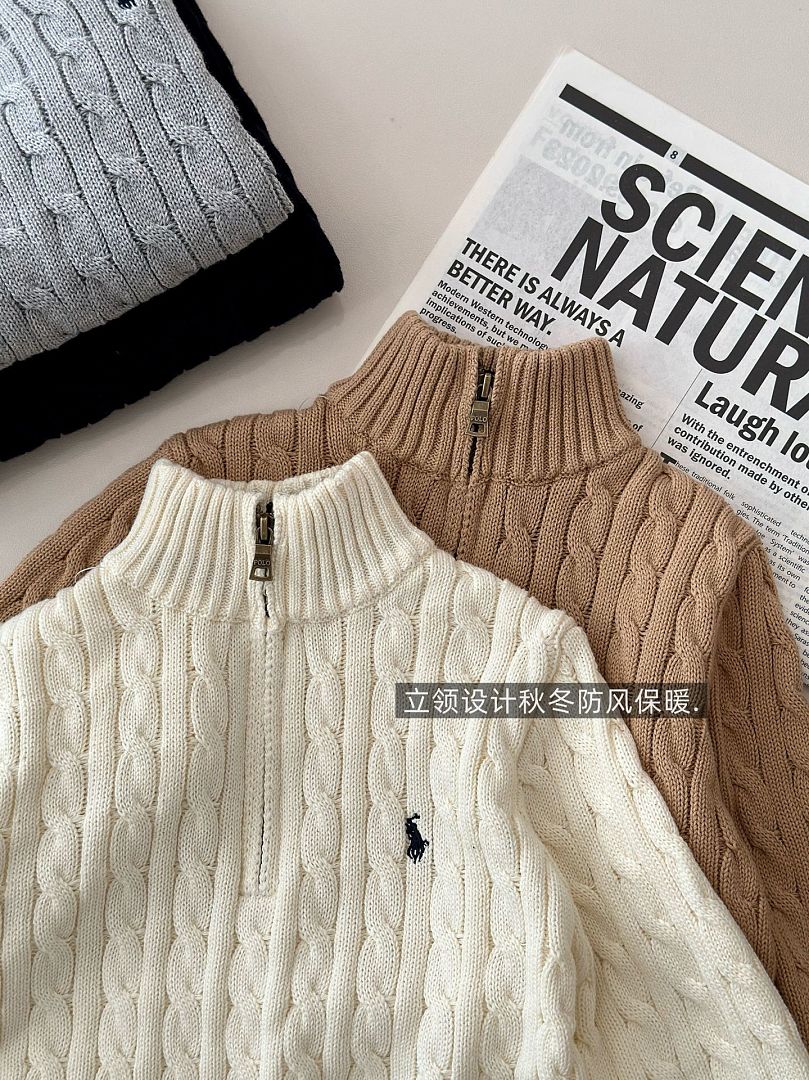 Ralph Lauren Cable-Knit Cotton Quarter-Zip Sweater · A3327 — תמונה 15