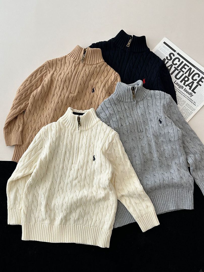 Ralph Lauren Cable-Knit Cotton Quarter-Zip Sweater · A3327 — תמונה 19