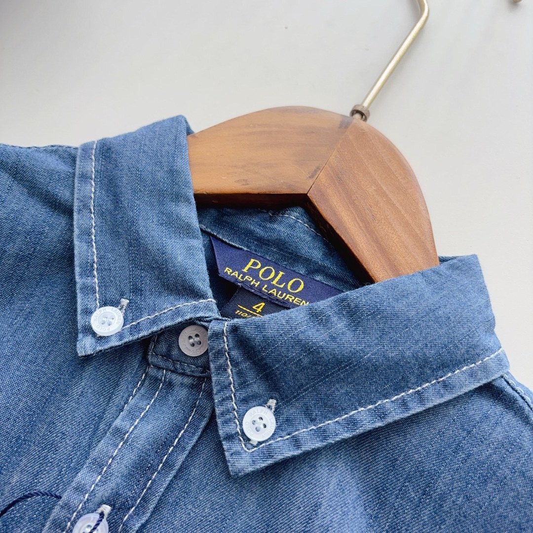 Ralph Lauren Denim Polo Pony Shirt · A2595 — תמונה 17