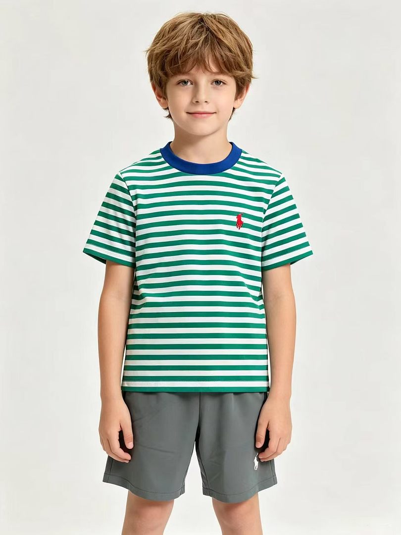 Ralph Lauren Striped Cotton Jersey T-Shirt · A3145