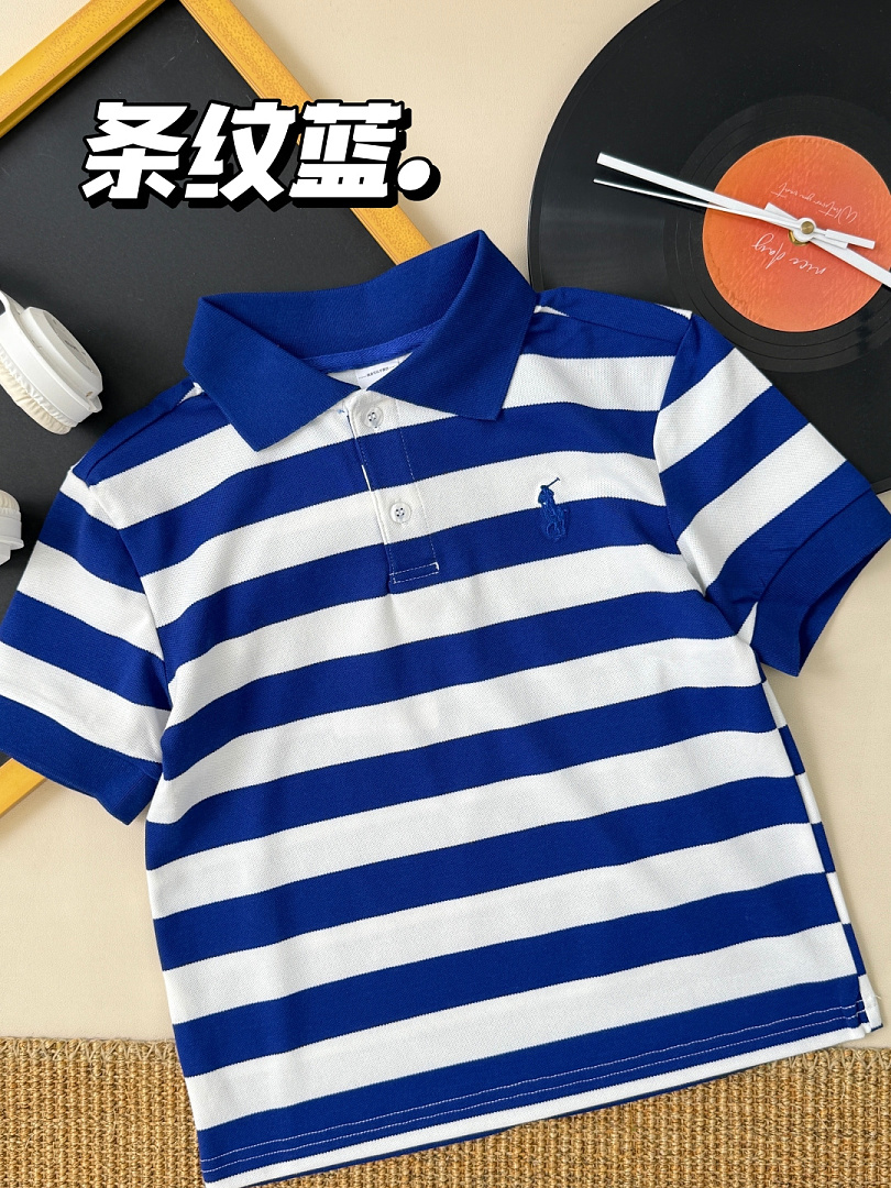 Ralph Lauren Striped Cotton Mesh Polo · A3135 — תמונה 8