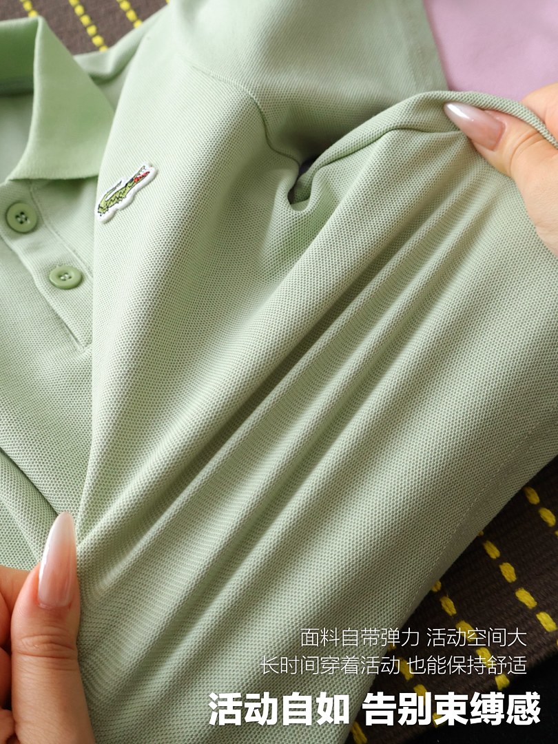 Lacoste Scalloped Collar Piqué Polo · A3242 — תמונה 38
