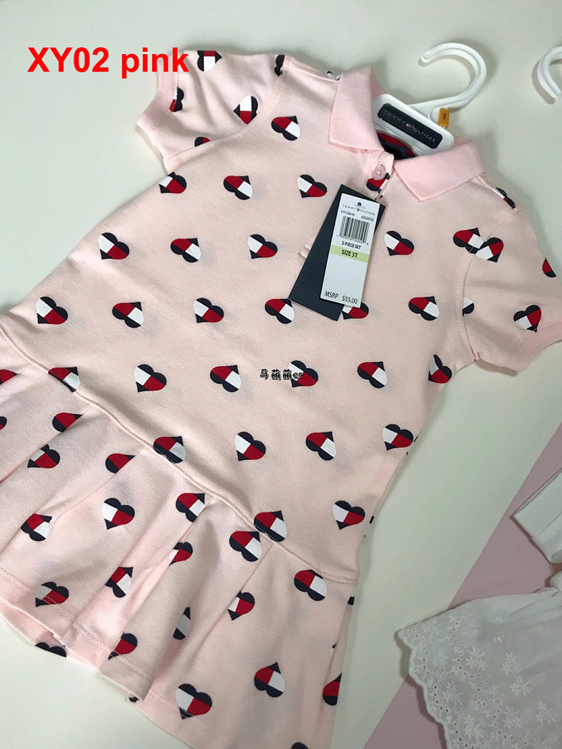 Tommy Hilfiger Heart Logo Pleated Polo Dress · A2398 — תמונה 2