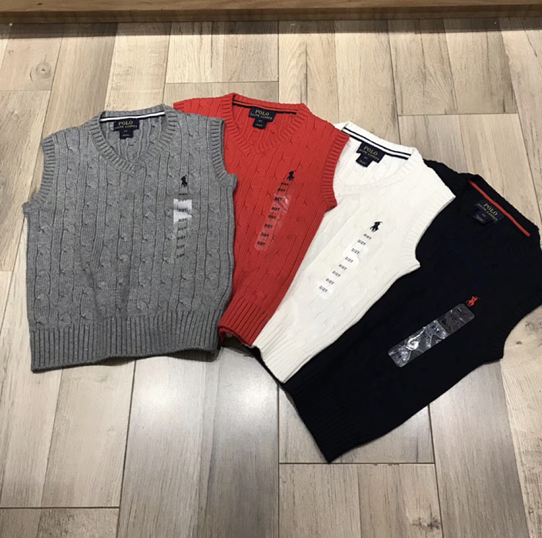 Ralph Lauren Cable-Knit Cotton Sweater Vest · A845