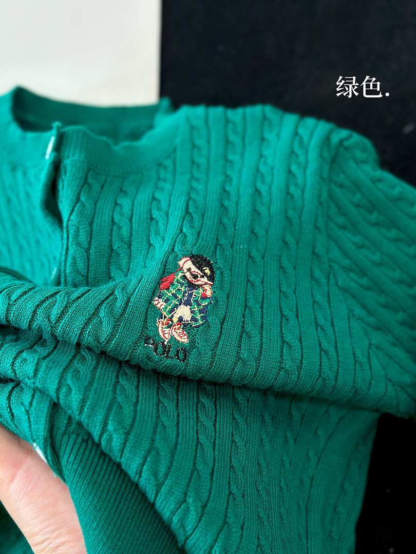 Ralph Lauren Polo Bear Mini-Cable Cotton Cardigan · A3288 — תמונה 33