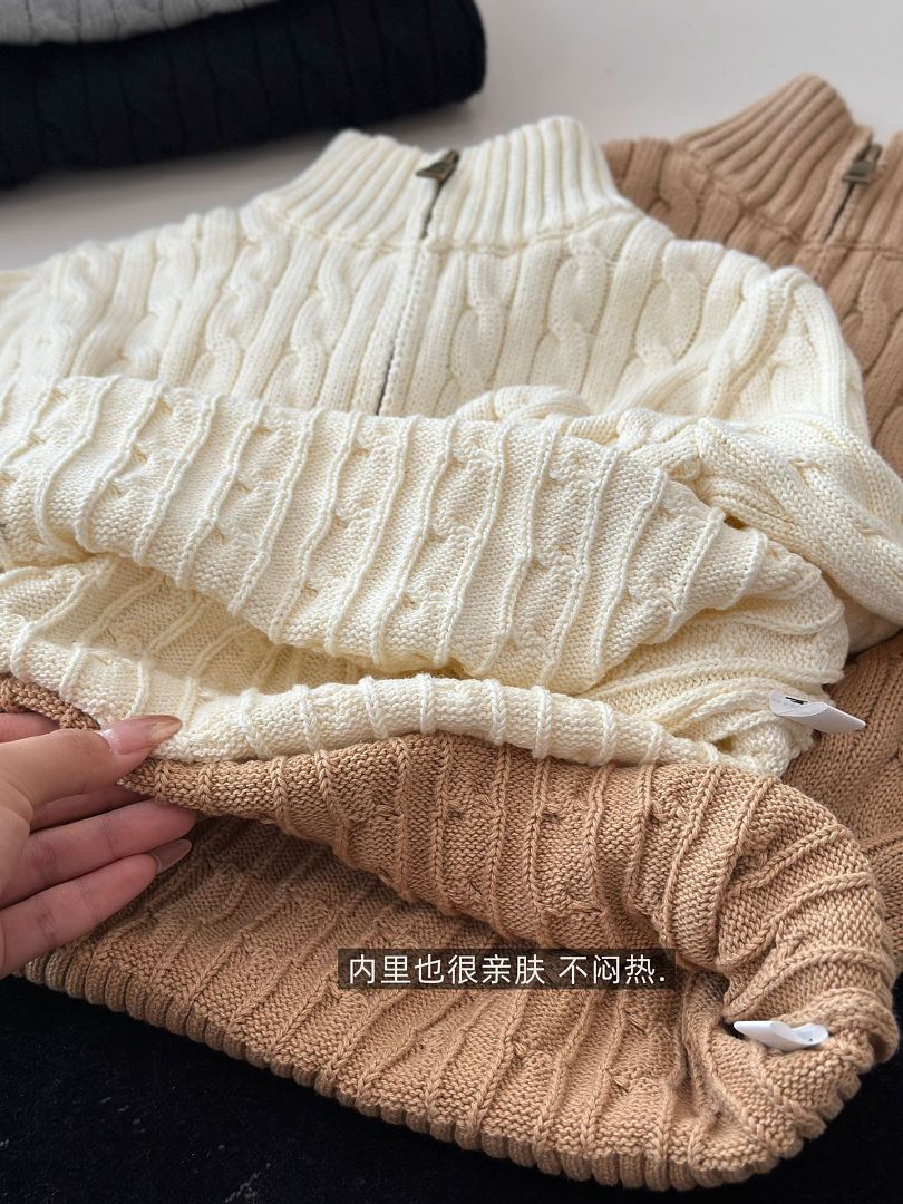 Ralph Lauren Cable-Knit Cotton Quarter-Zip Sweater · A3327 — תמונה 11