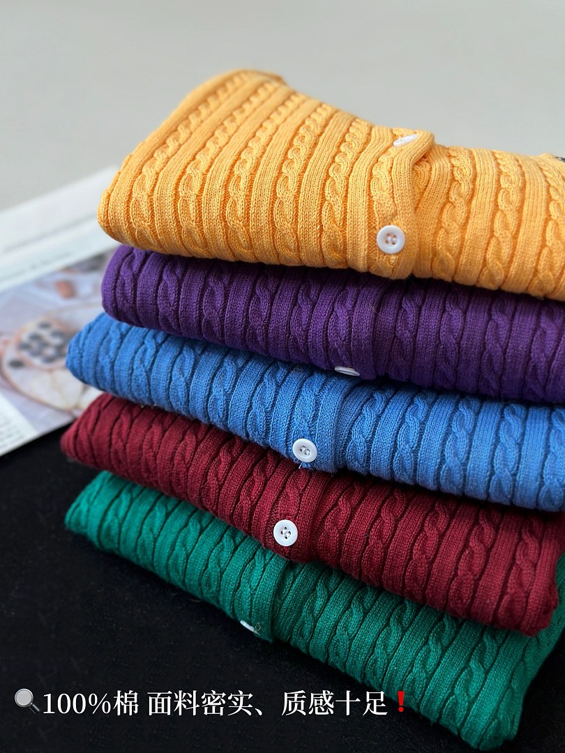 Ralph Lauren Polo Bear Mini-Cable Cotton Cardigan · A3288 — תמונה 51
