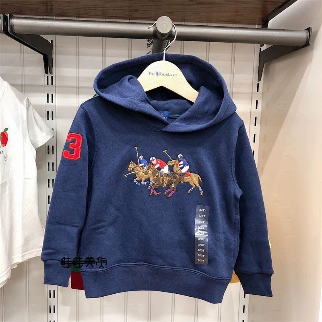 Ralph Lauren Triple-Pony Fleece Hoodie · A2870 — תמונה 8
