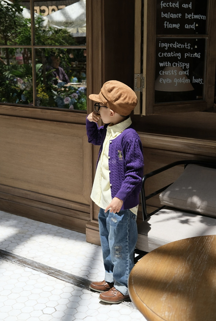 Ralph Lauren Polo Bear Mini-Cable Cotton Cardigan · A3288 — תמונה 24