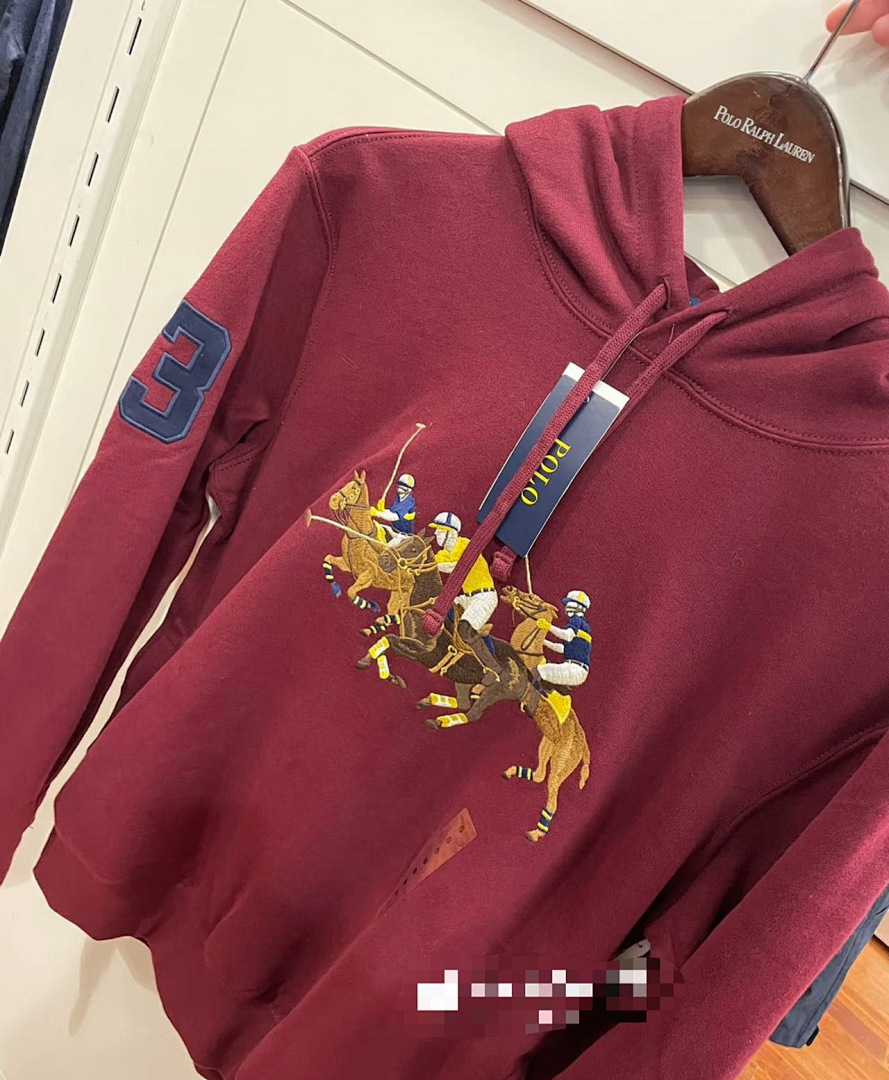 Ralph Lauren Triple-Pony Fleece Hoodie · A2870 — תמונה 9