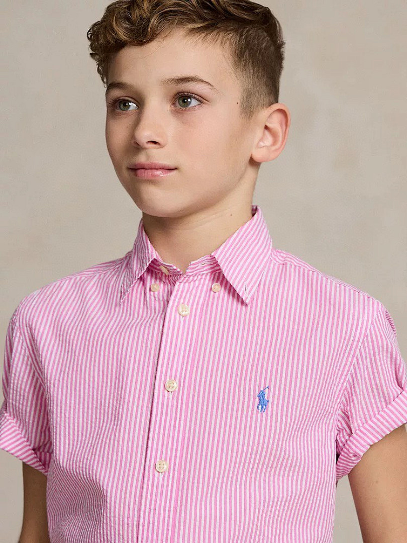 Ralph Lauren Striped Cotton Seersucker Shirt · A3007 — תמונה 37
