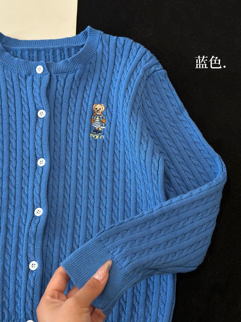 Ralph Lauren Polo Bear Mini-Cable Cotton Cardigan · A3288 — תמונה 30