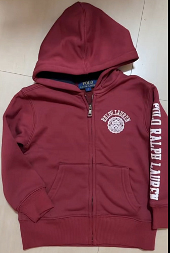 Ralph Lauren Logo Fleece Full-Zip Hoodie · A2809