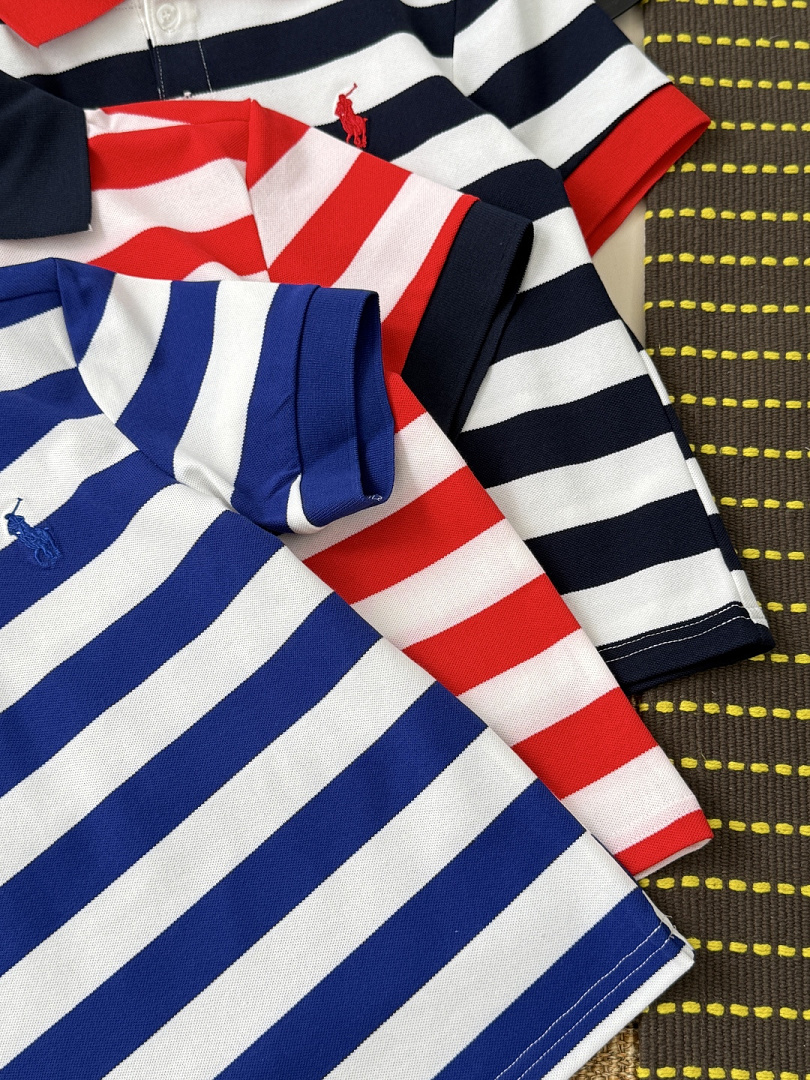 Ralph Lauren Striped Cotton Mesh Polo · A3135 — תמונה 30