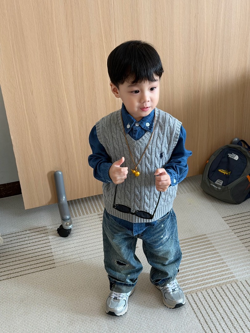 Polo Ralph Lauren Cable-Knit Cotton Sweater Vest · A3331 — תמונה 15