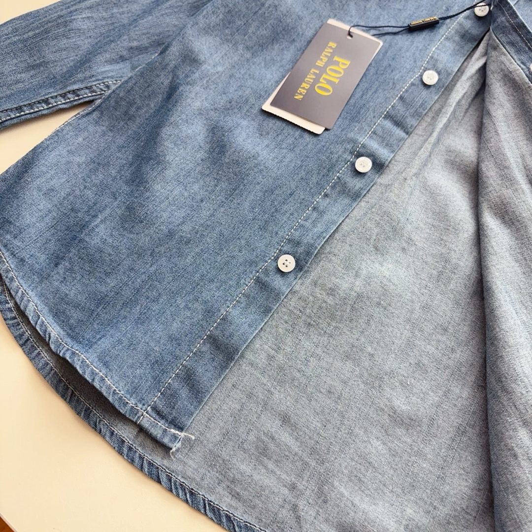 Ralph Lauren Denim Polo Pony Shirt · A2595 — תמונה 13