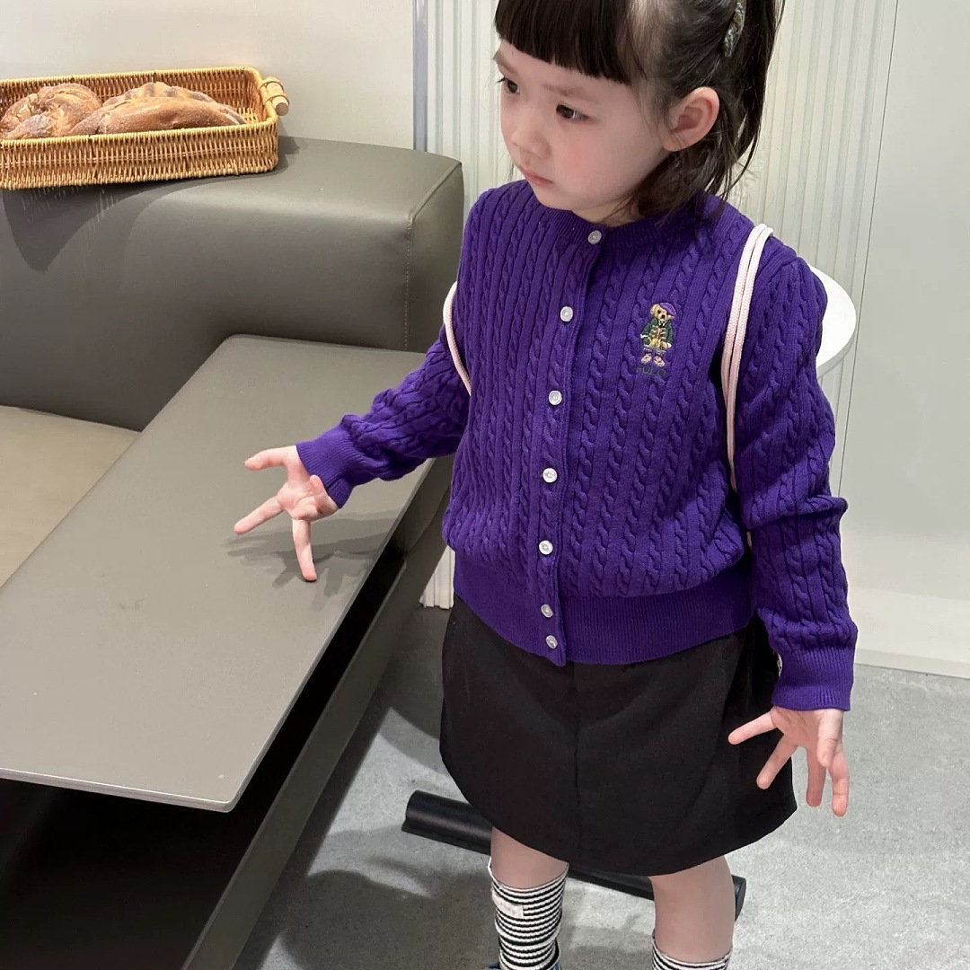 Ralph Lauren Polo Bear Mini-Cable Cotton Cardigan · A3288 — תמונה 16