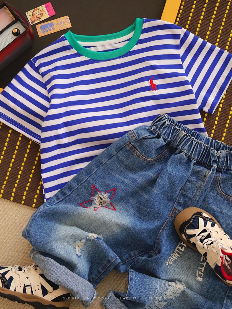 Ralph Lauren Striped Cotton Jersey Tee · A3028 — תמונה 15