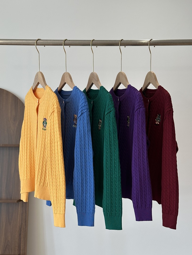 Ralph Lauren Polo Bear Mini-Cable Cotton Cardigan · A3288 — תמונה 58