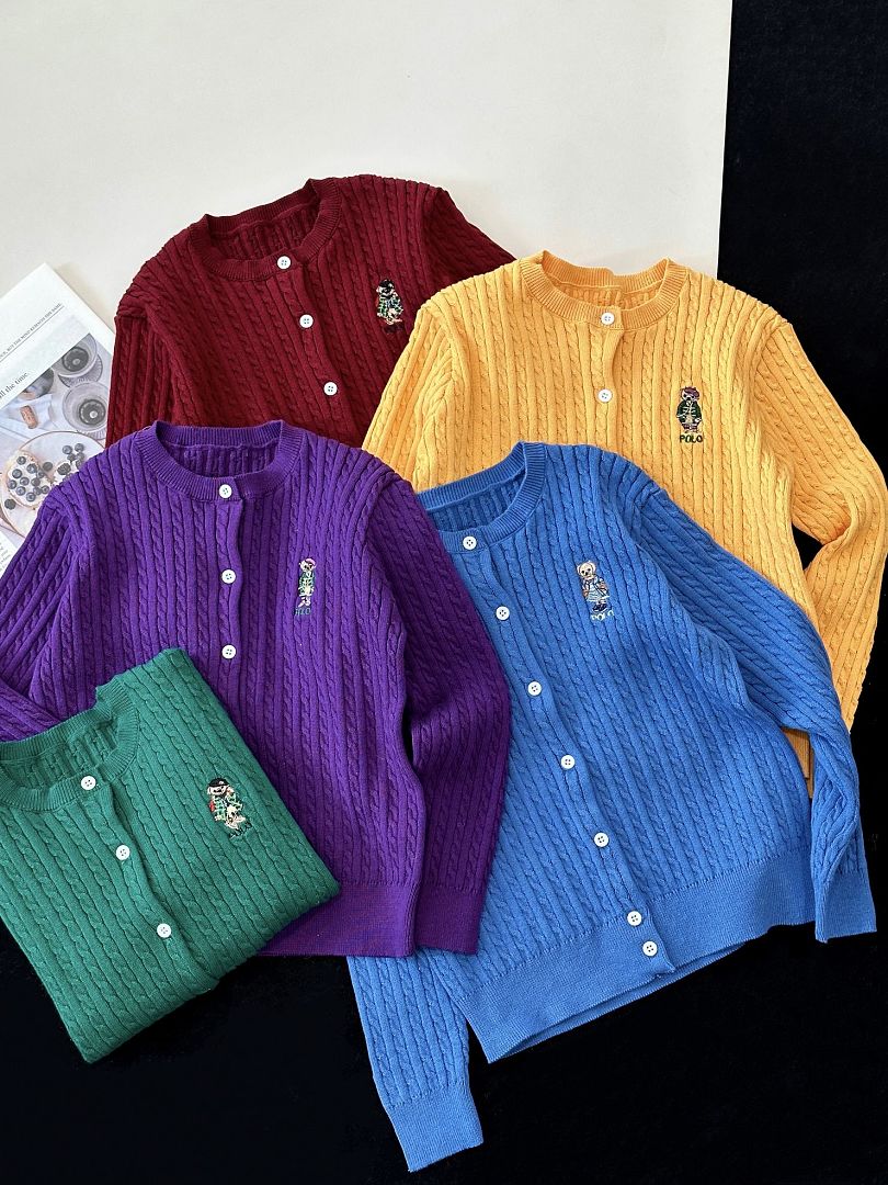 Ralph Lauren Polo Bear Mini-Cable Cotton Cardigan · A3288 — תמונה 53