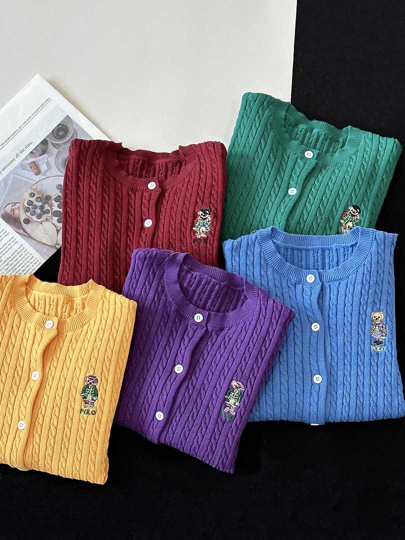 Ralph Lauren Polo Bear Mini-Cable Cotton Cardigan · A3288 — תמונה 52