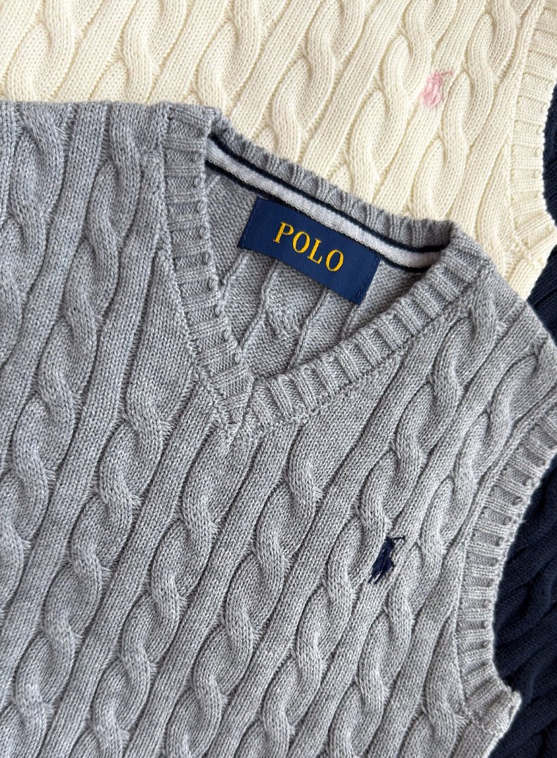 Polo Ralph Lauren Cable-Knit Cotton Sweater Vest · A3331 — תמונה 6
