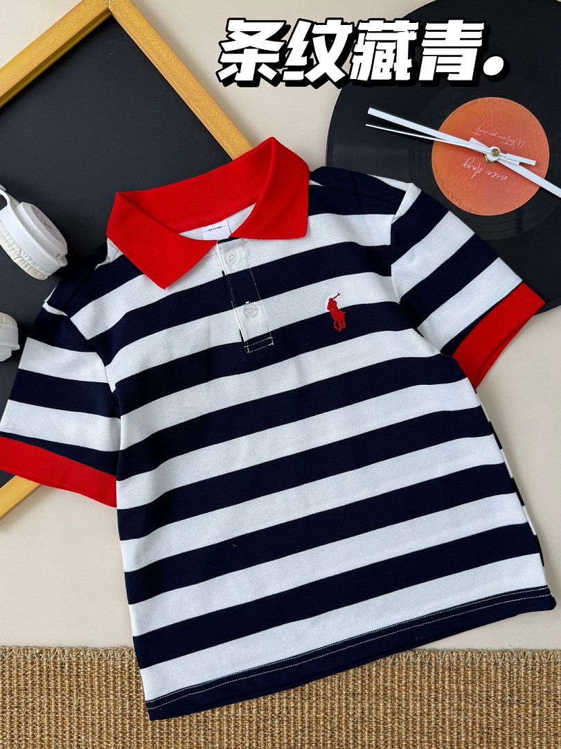 Ralph Lauren Striped Cotton Mesh Polo · A3135 — תמונה 9