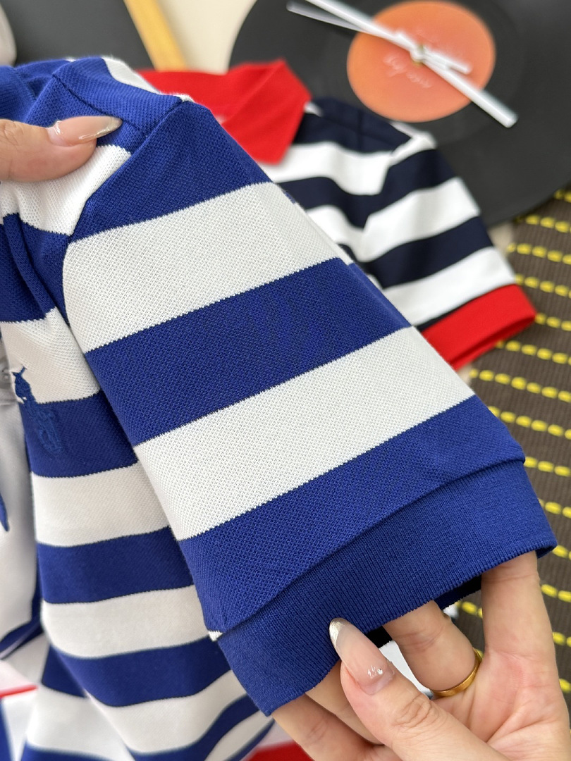 Ralph Lauren Striped Cotton Mesh Polo · A3135 — תמונה 24