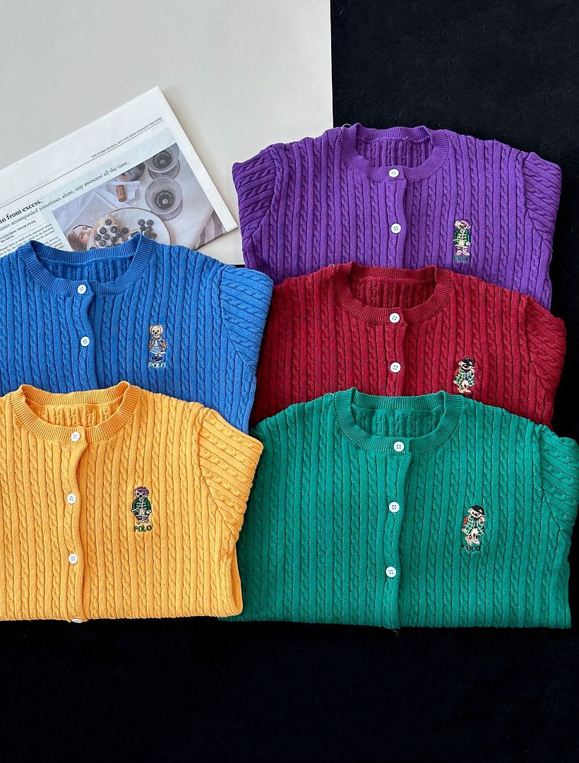 Ralph Lauren Polo Bear Mini-Cable Cotton Cardigan · A3288 — תמונה 59