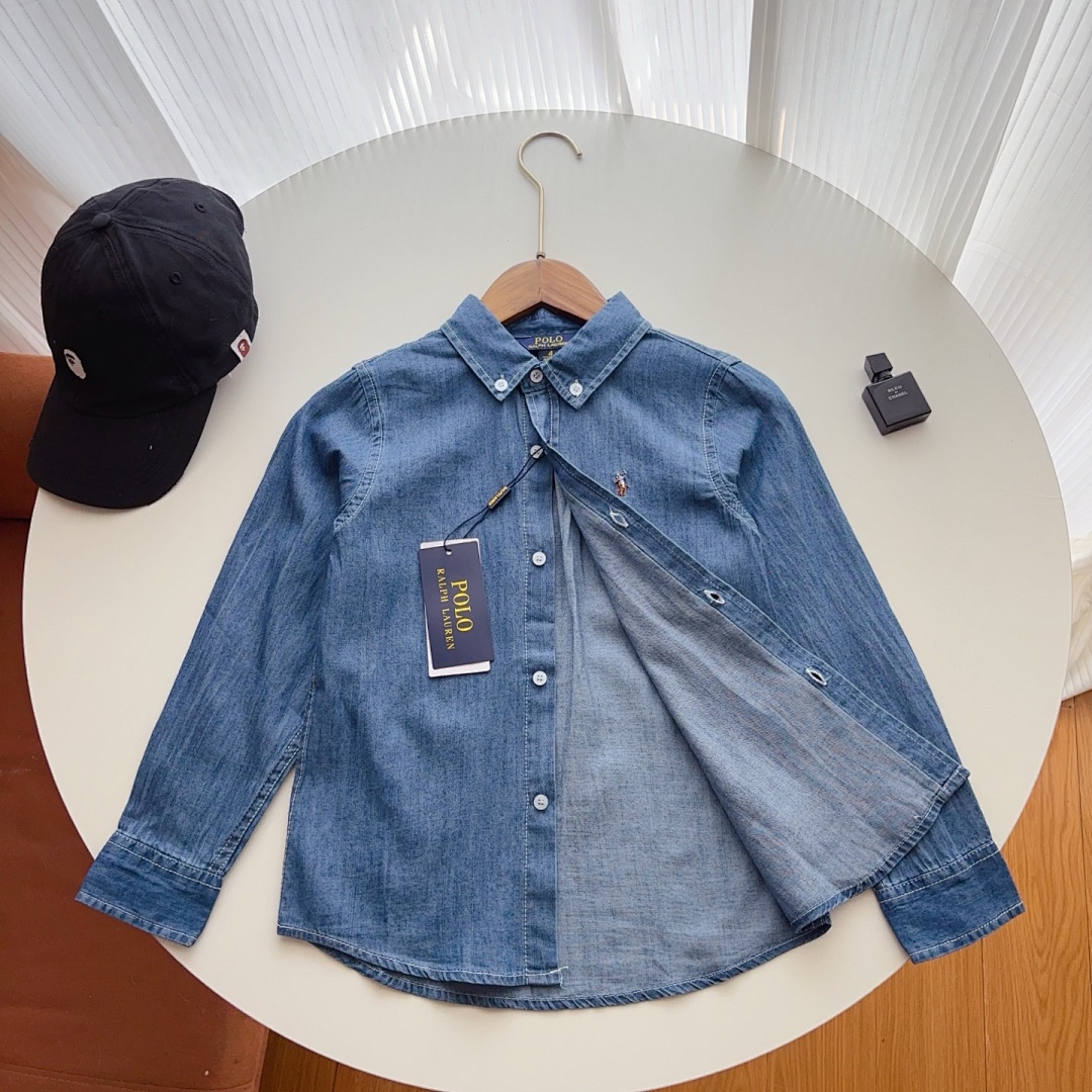 Ralph Lauren Denim Polo Pony Shirt · A2595 — תמונה 18
