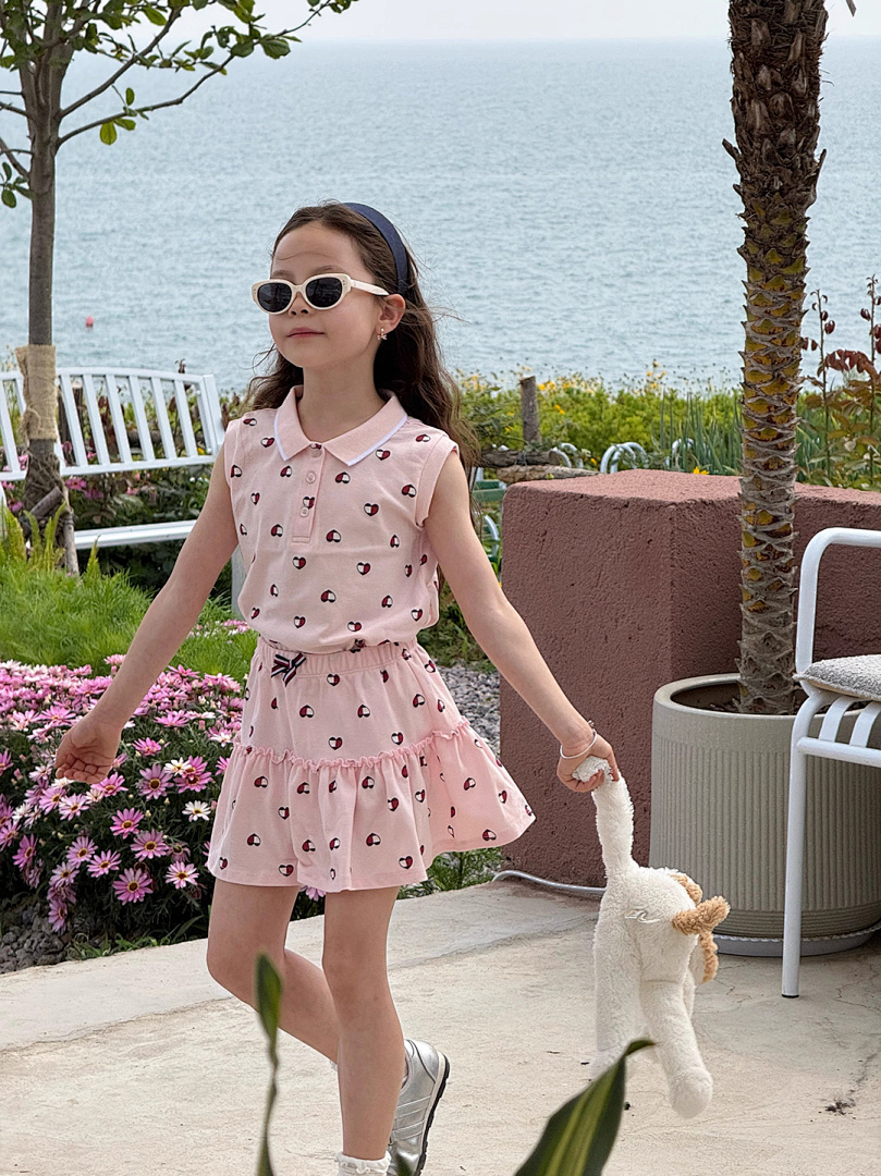 Tommy Hilfiger Heart Logo Pleated Polo Dress · A2415