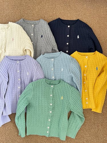 Polo Ralph Lauren Cable Knit Cotton Cardigan · A3329