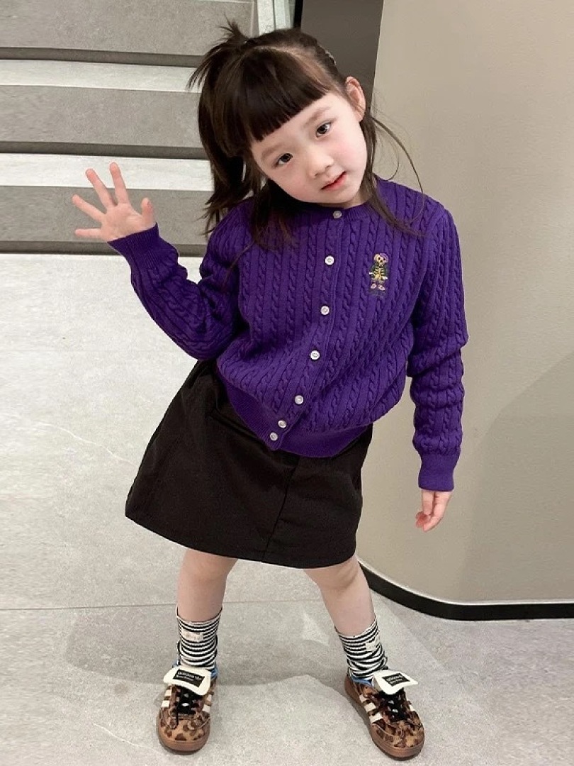 Ralph Lauren Polo Bear Mini-Cable Cotton Cardigan · A3288 — תמונה 15