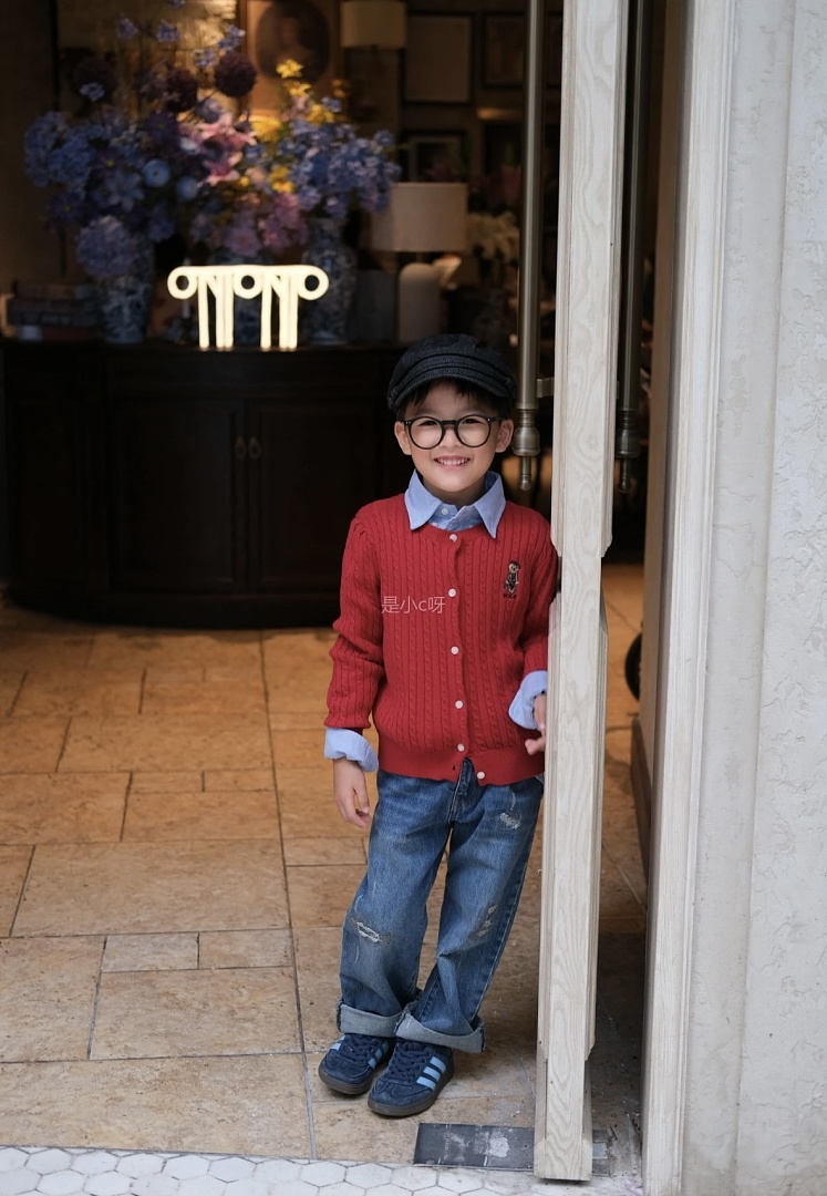 Ralph Lauren Polo Bear Mini-Cable Cotton Cardigan · A3288 — תמונה 22