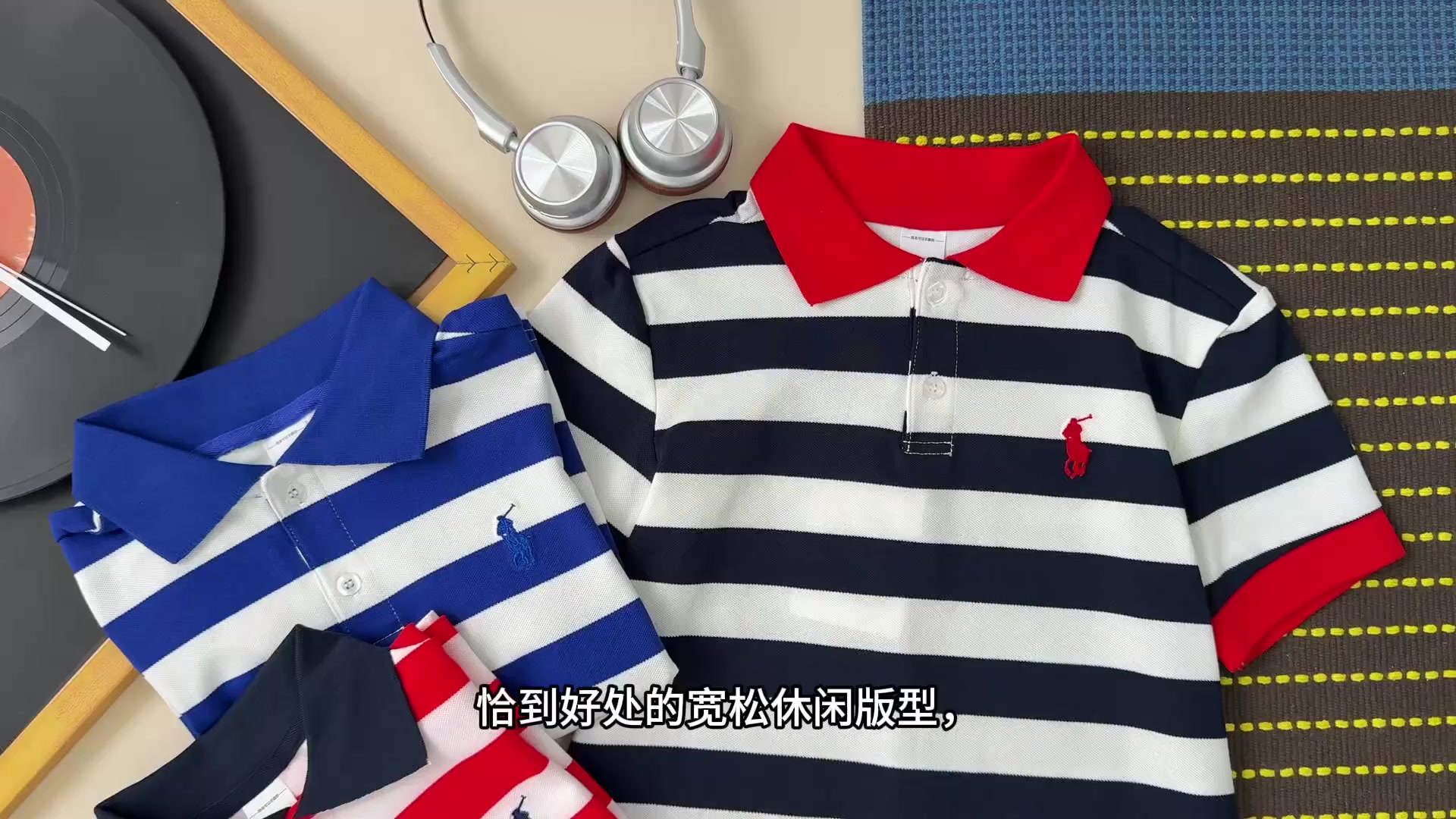 Ralph Lauren Striped Cotton Mesh Polo · A3135 — תמונה 5